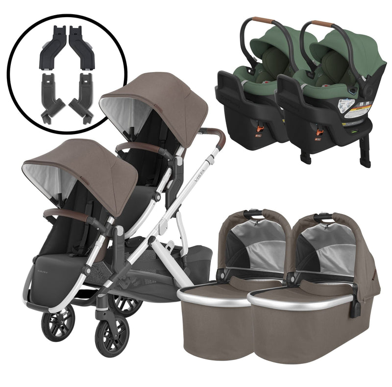 2024 UPPAbaby Vista V2 and Aria Twin Travel System