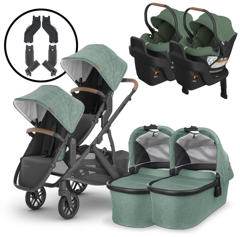 2024 UPPAbaby Vista V2 and Aria Twin Travel System