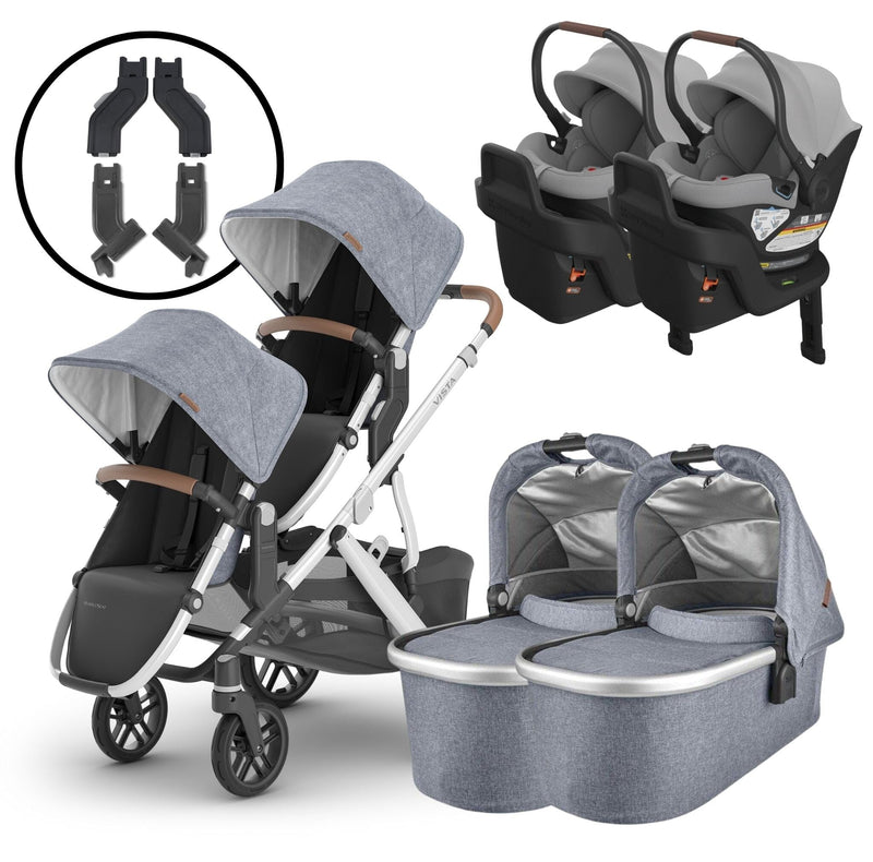 2024 UPPAbaby Vista V2 and Aria Twin Travel System