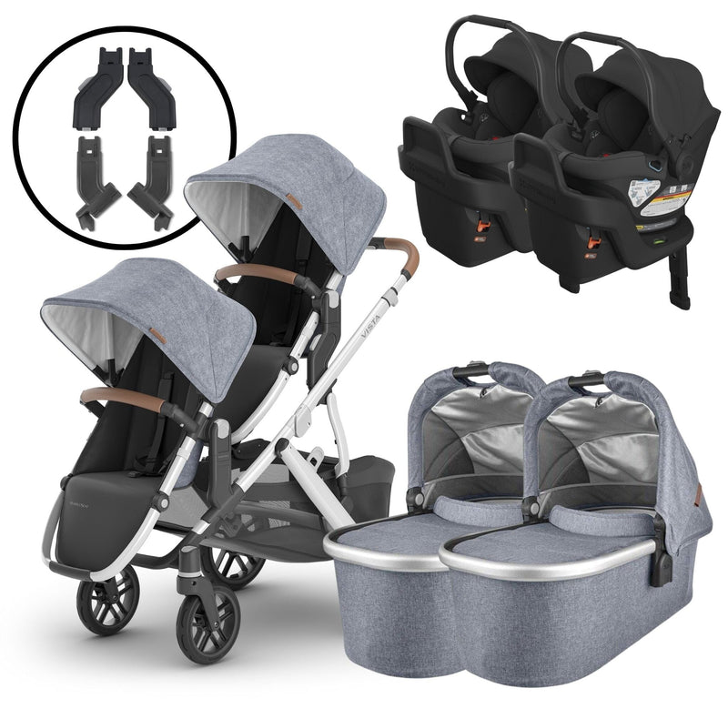 2024 UPPAbaby Vista V2 and Aria Twin Travel System