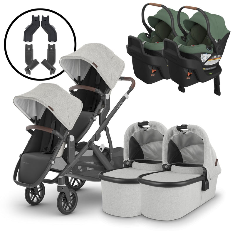 2024 UPPAbaby Vista V2 and Aria Twin Travel System