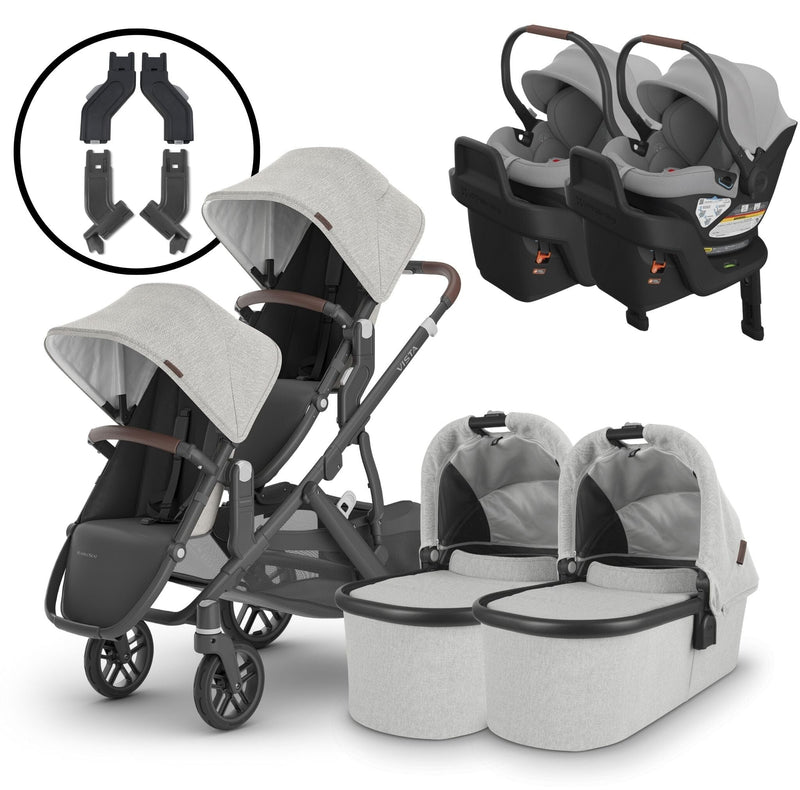 2024 UPPAbaby Vista V2 and Aria Twin Travel System