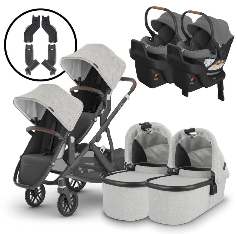 2024 UPPAbaby Vista V2 and Aria Twin Travel System