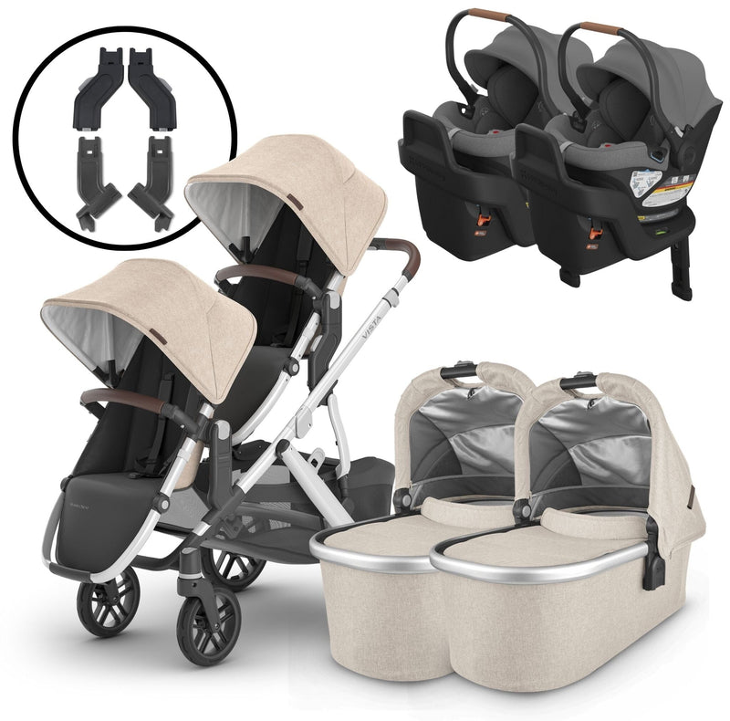 2024 UPPAbaby Vista V2 and Aria Twin Travel System