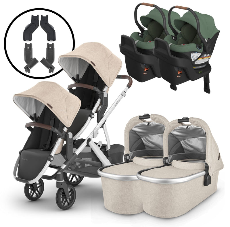 2024 UPPAbaby Vista V2 and Aria Twin Travel System