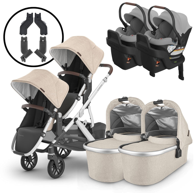 2024 UPPAbaby Vista V2 and Aria Twin Travel System