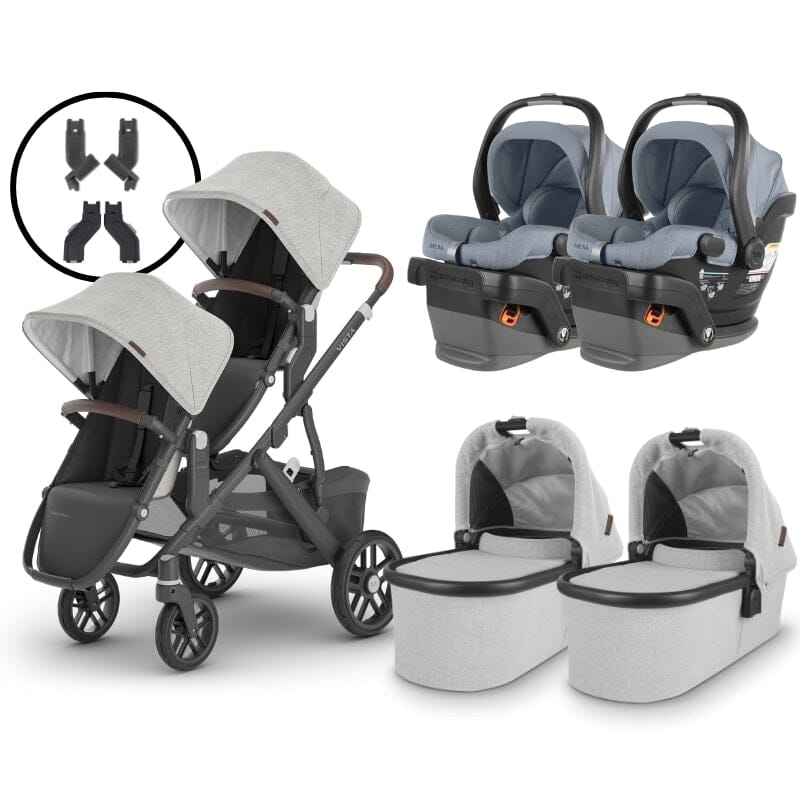 2024 UPPAbaby Vista V2 Twin Stroller and Mesa V2 Travel System