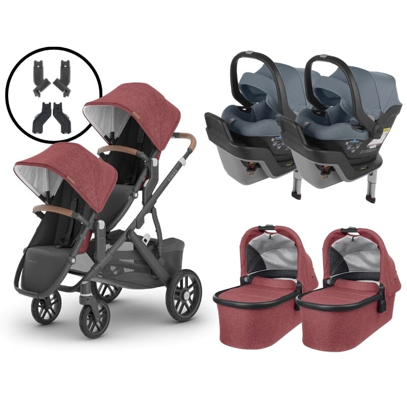 2024 UPPAbaby Vista V2 and Mesa Max Twin Travel System