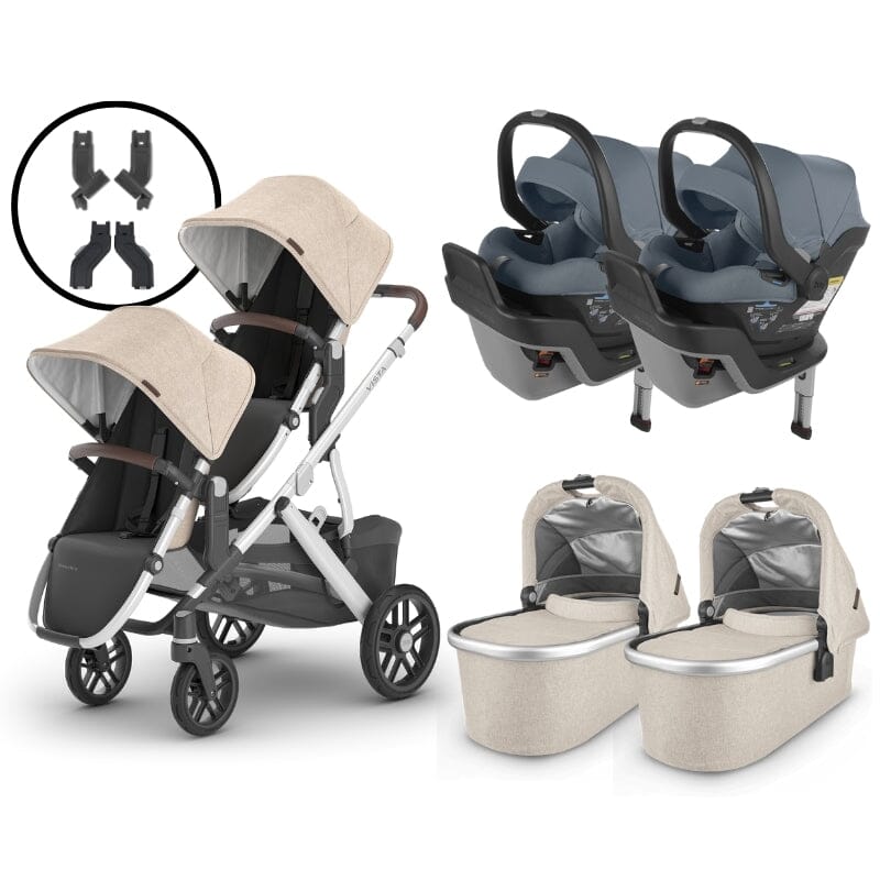 2024 UPPAbaby Vista V2 and Mesa Max Twin Travel System