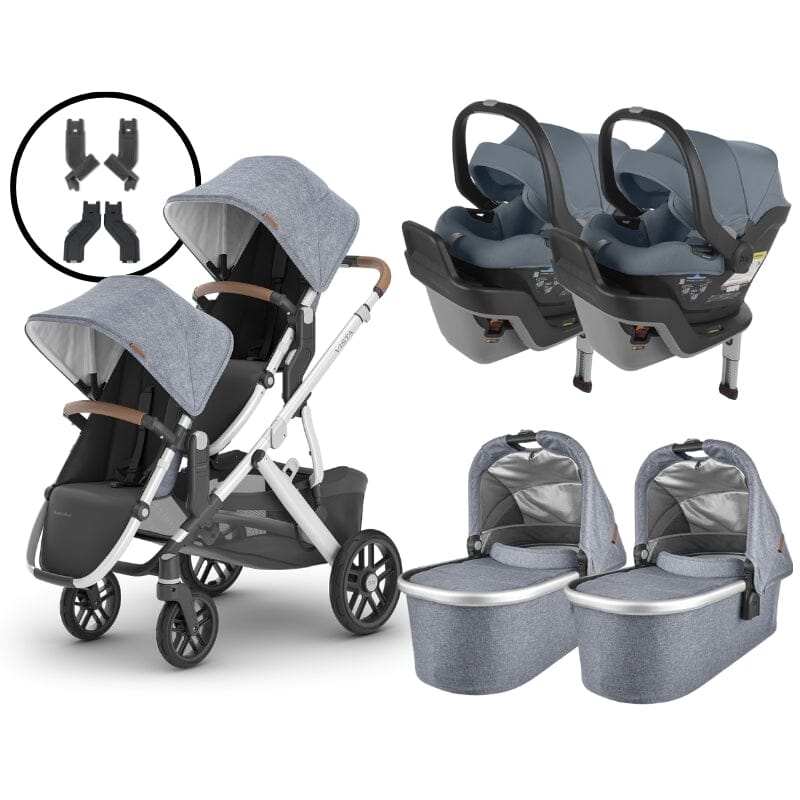 2024 UPPAbaby Vista V2 and Mesa Max Twin Travel System