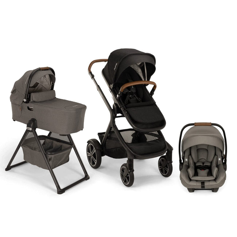 Nuna DEMI Next with Rider Board , Bassinet + Stand and PIPA aire RX Travel System