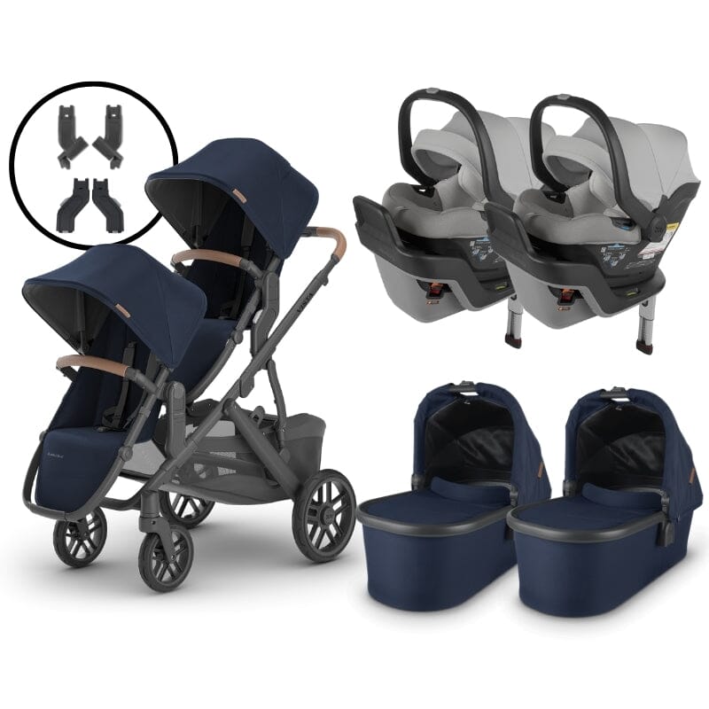 2024 UPPAbaby Vista V2 and Mesa Max Twin Travel System