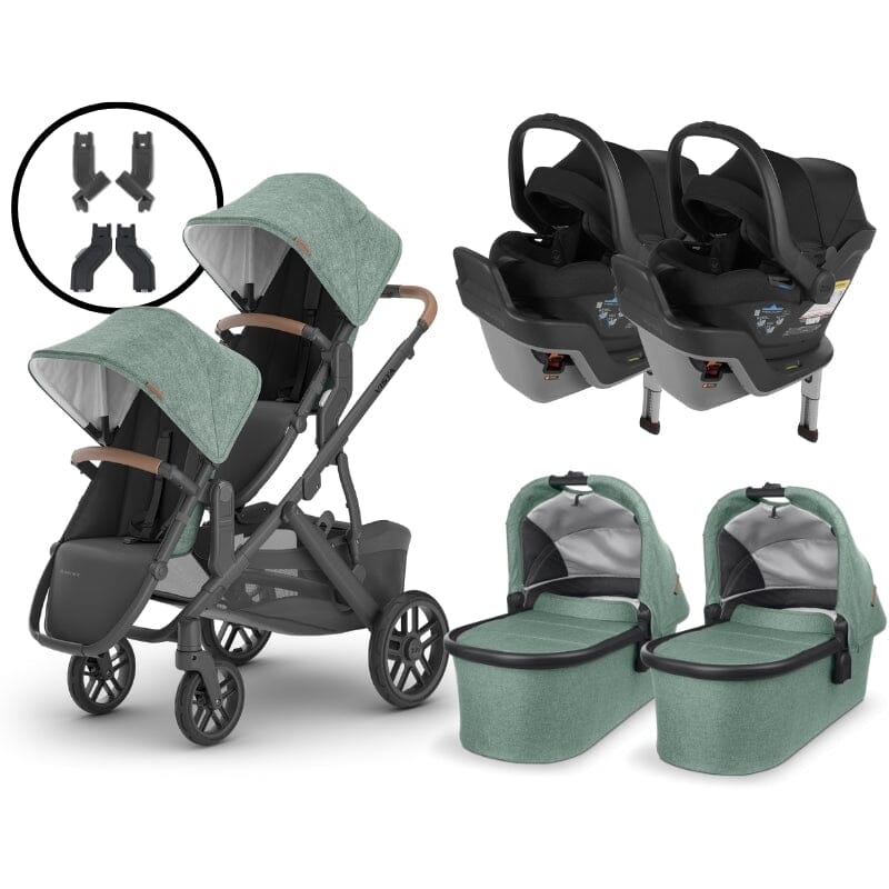 2024 UPPAbaby Vista V2 and Mesa Max Twin Travel System