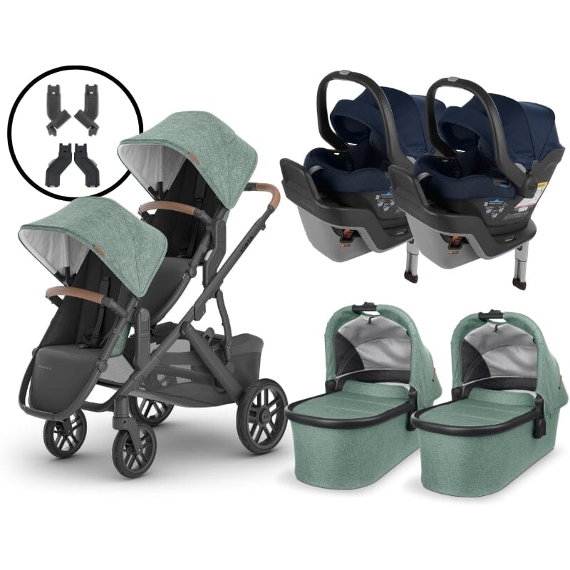 2024 UPPAbaby Vista V2 and Mesa Max Twin Travel System