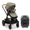 Nuna DEMI Next Stroller, Rider Board and PIPA aire RX Travel System