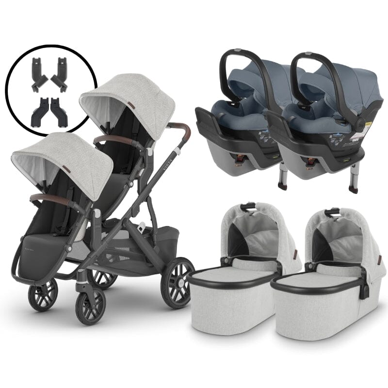 2024 UPPAbaby Vista V2 and Mesa Max Twin Travel System