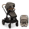 Nuna DEMI Next Stroller, Rider Board and PIPA aire RX Travel System