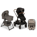 Nuna DEMI Next with Rider Board , Bassinet + Stand and PIPA aire RX Travel System