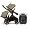 Nuna DEMI Next Double Stroller, Rider Board, and PIPA RX Travel System