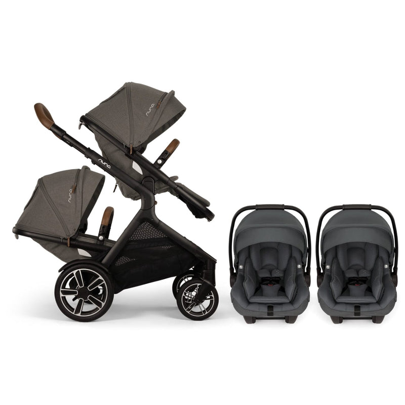 Nuna DEMI Next with Rider Board and PIPA aire RX Twin Travel System