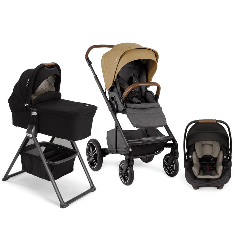 Nuna MIXX Next Bundle - Stroller, Bassinet + Stand, and PIPA aire Infant Car Seat