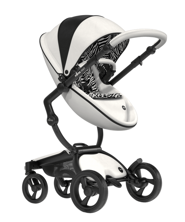 Mima Xari 4G Complete Stroller with Car Seat Adapters - New York Zebra Limited Edition