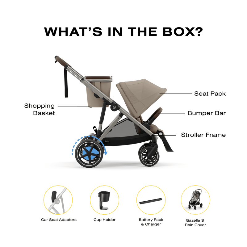 Cybex e-Gazelle S Electric Double Stroller