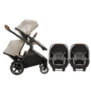 Nuna Demi Grow and PIPA Lite Twin Travel System