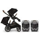 Nuna DEMI Next Stroller, Rider Board, and PIPA RX Twin Travel System