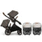 Nuna DEMI Next Stroller, Rider Board, and PIPA RX Twin Travel System