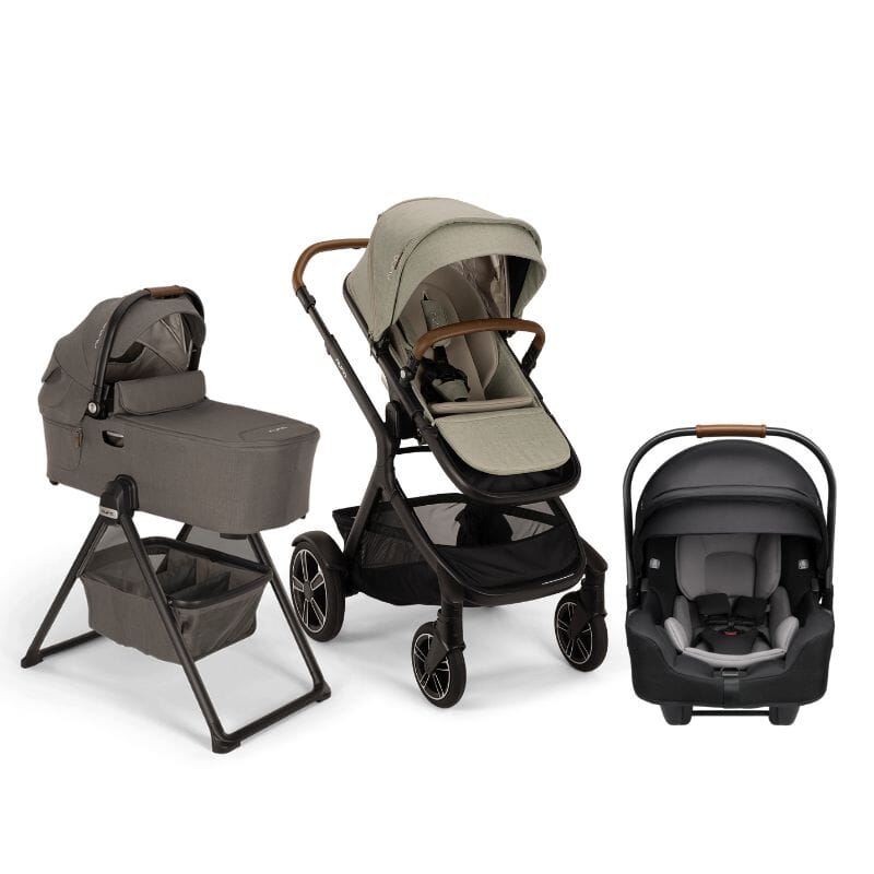 Nuna DEMI Next Bundle - Stroller, Rider Board, Bassinet + Stand, and PIPA RX Infant Car Seat