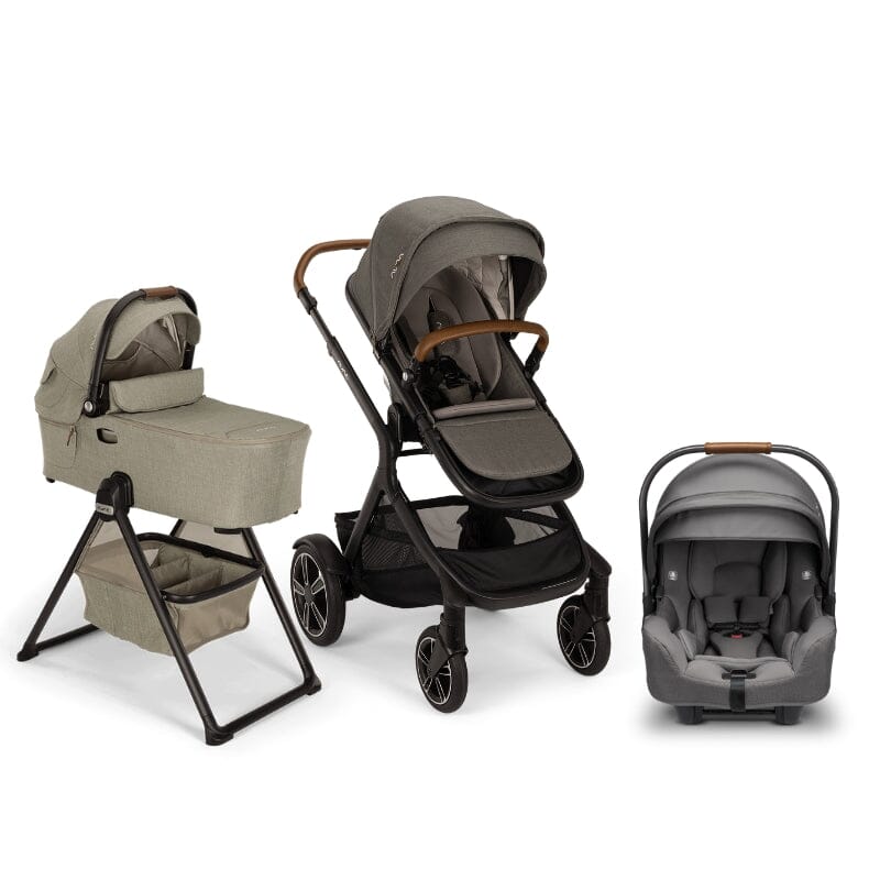 Nuna DEMI Next Bundle - Stroller, Rider Board, Bassinet + Stand, and PIPA RX Infant Car Seat