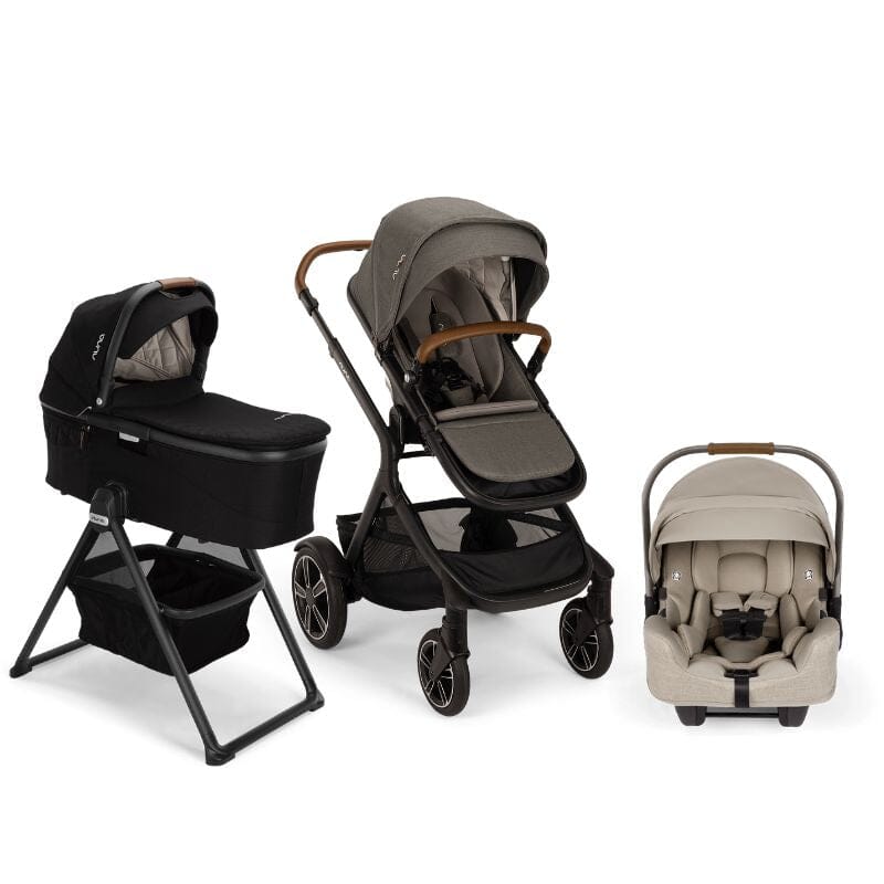 Nuna DEMI Next Bundle - Stroller, Rider Board, Bassinet + Stand, and PIPA RX Infant Car Seat