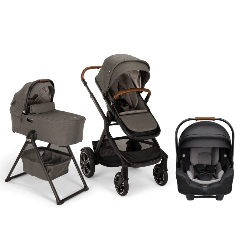 Nuna DEMI Next Bundle - Stroller, Rider Board, Bassinet + Stand, and PIPA RX Infant Car Seat