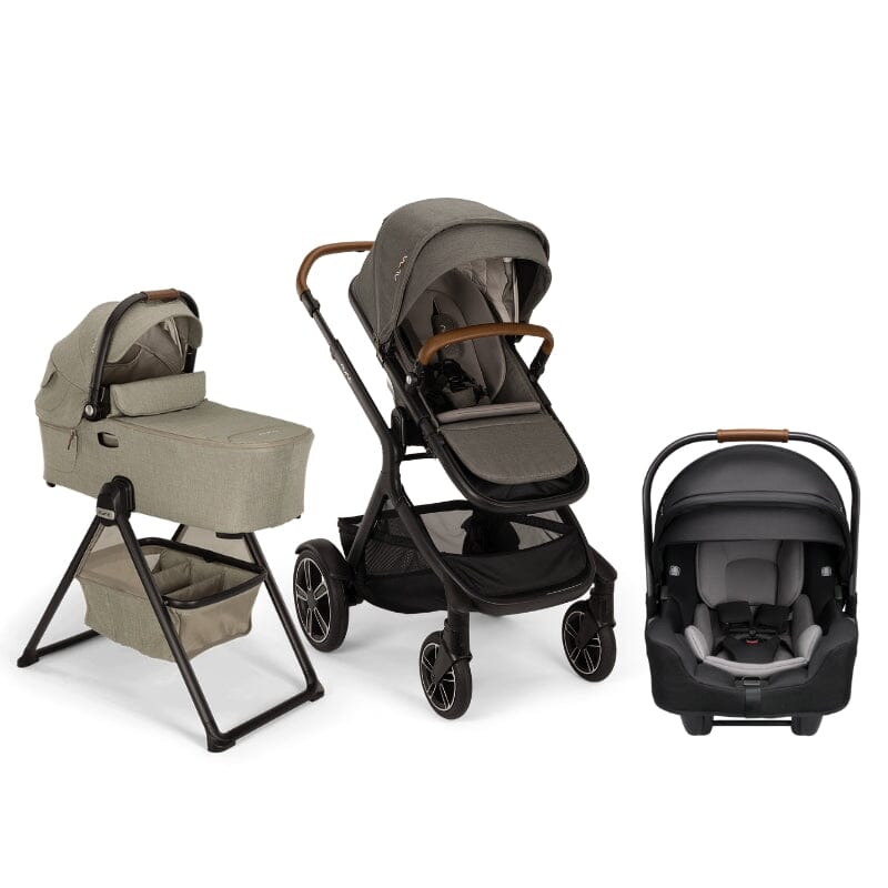 Nuna DEMI Next Bundle - Stroller, Rider Board, Bassinet + Stand, and PIPA RX Infant Car Seat