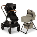 Nuna DEMI Next Stroller, Rider Board, and Bassinet + Stand Bundle