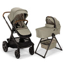 Nuna DEMI Next Stroller, Rider Board, and Bassinet + Stand Bundle