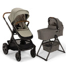 Nuna DEMI Next Stroller, Rider Board, and Bassinet + Stand Bundle