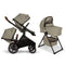 Nuna DEMI Next Double Stroller with Rider Board and Bassinet + Stand