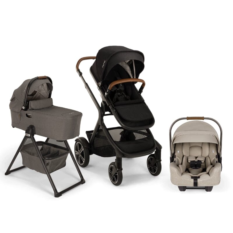 Nuna DEMI Next Bundle - Stroller, Rider Board, Bassinet + Stand, and PIPA RX Infant Car Seat