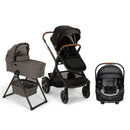 Nuna DEMI Next Bundle - Stroller, Rider Board, Bassinet + Stand, and PIPA RX Infant Car Seat