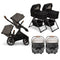 Nuna DEMI Next with Rider Board Twin Travel System - PIPA RX and Bassinet + Stand