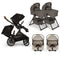 Nuna DEMI Next with Rider Board Twin Travel System - PIPA RX and Bassinet + Stand