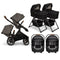 Nuna DEMI Next with Rider Board Twin Travel System - PIPA RX and Bassinet + Stand