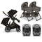 Nuna DEMI Next with Rider Board Twin Travel System - PIPA RX and Bassinet + Stand