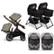 Nuna DEMI Next with Rider Board Twin Travel System - PIPA RX and Bassinet + Stand