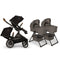 Nuna DEMI Next Twin Stroller and Rider Board with Bassinet + Stand