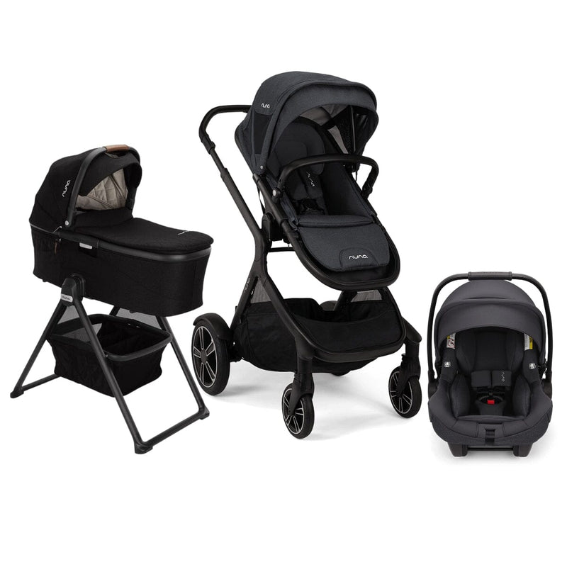 Nuna Demi Grow Bundle - Stroller, Bassinet + Stand, and PIPA Lite  RX Infant Car Seat