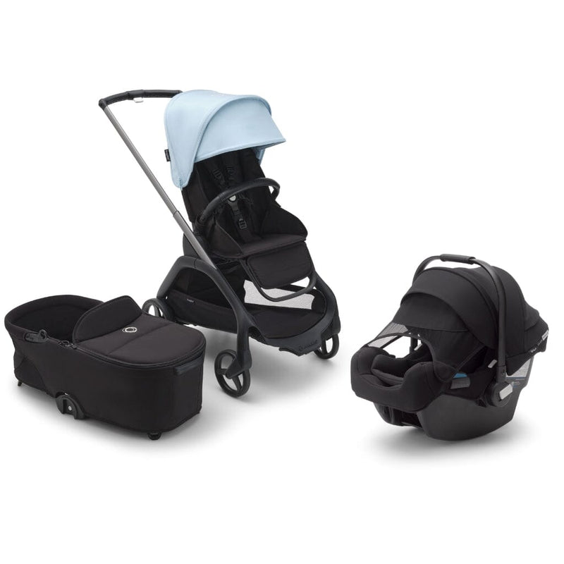 Bugaboo Dragonfly Stroller, Bassinet, and Turtle One Travel System