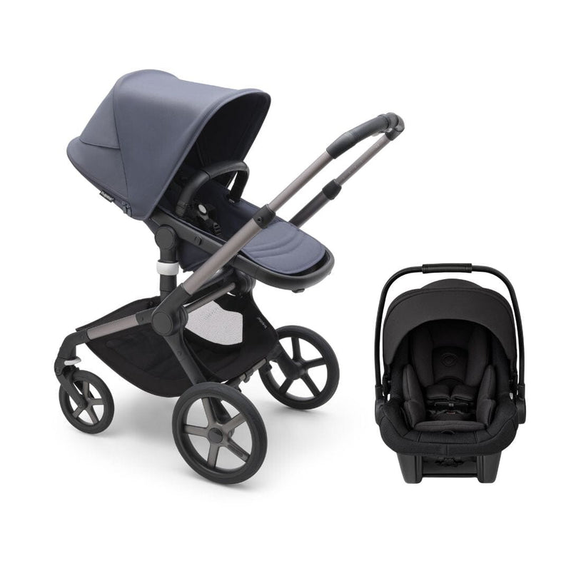 Bugaboo Fox5 and Turtle Air Shield by Nuna Travel System